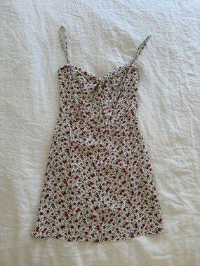 Reformation Red Floral Mini Dress